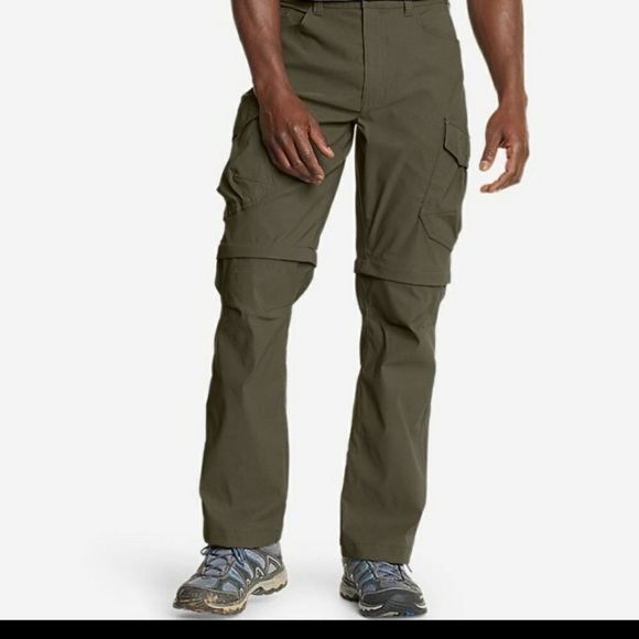 Cabela's Cedar Crossing Convertible Fishing Hiking Pants Army‎ Green 44" x 30" - Picture 1 of 8